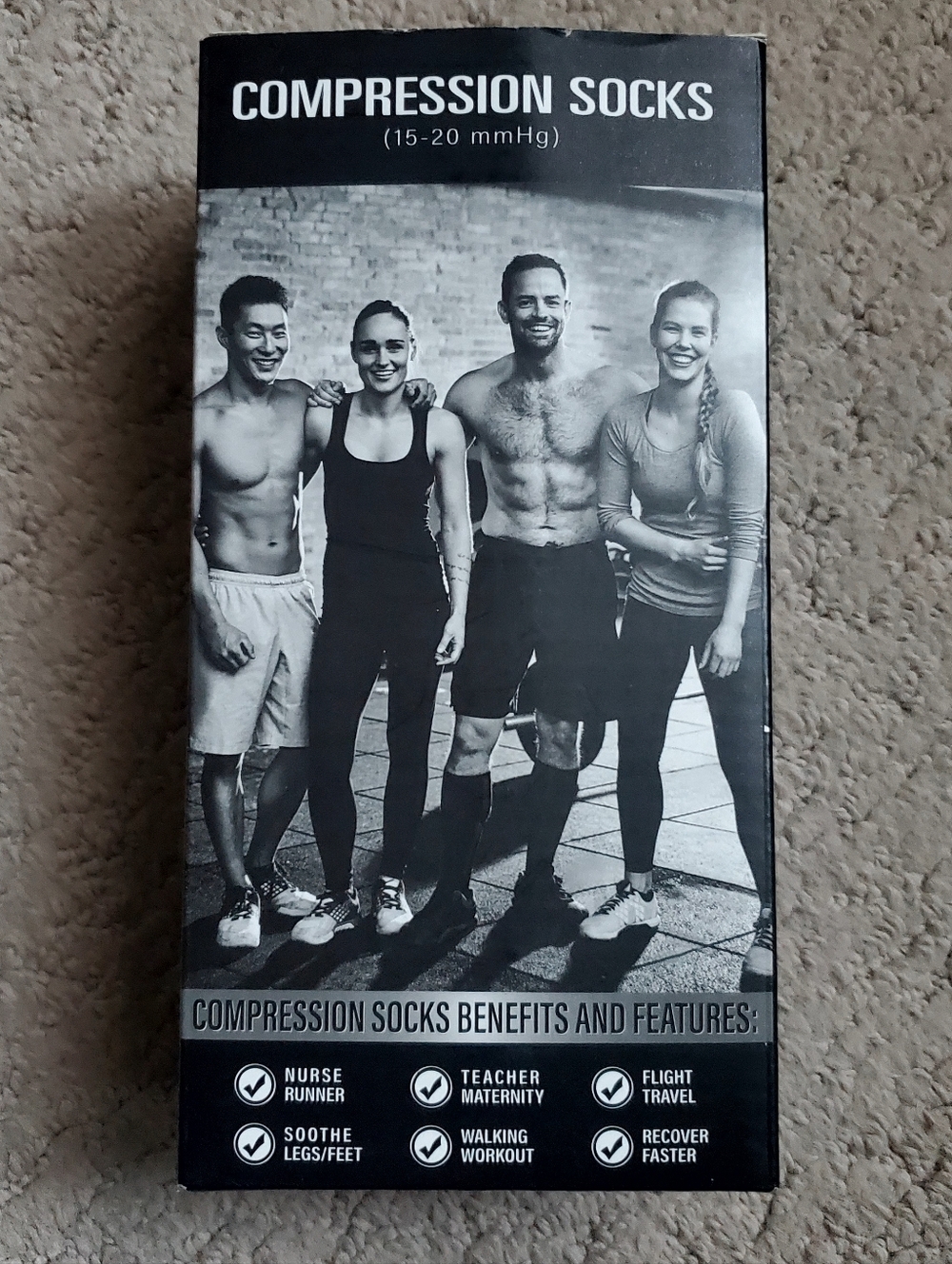 Compression Socks Nude 3 Pack L/XL